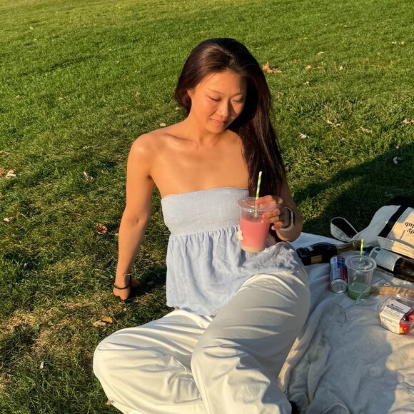 Peppermayo Tops - Peppermayo Exclusive - Cassie Tube Top - Blue